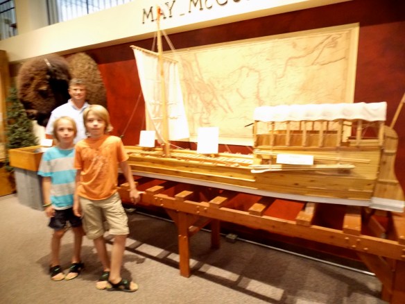Logan made a smaller replica of this Louis & Clark keel boat as a school project last year in Mrs. Tacke's 4th grade class.