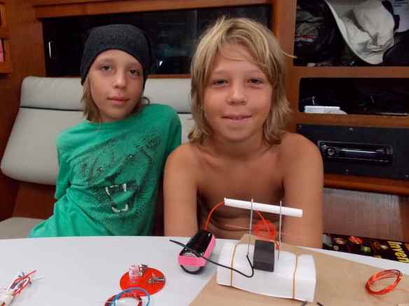 A successfully built spinning motor.