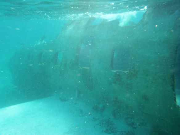 Plane wreck we dove at Norman's Cay.