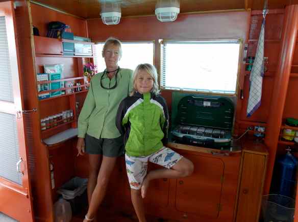 Christine & Logan in First Nanny's cabin.
