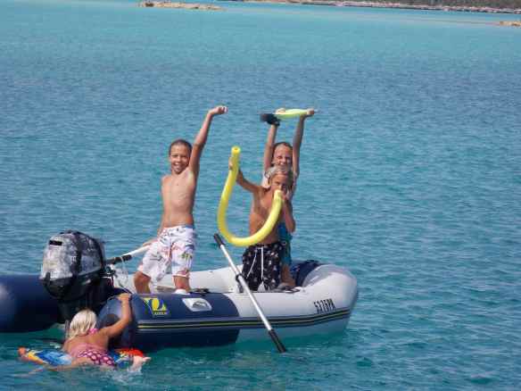 The kids 'Dinghy Band'.