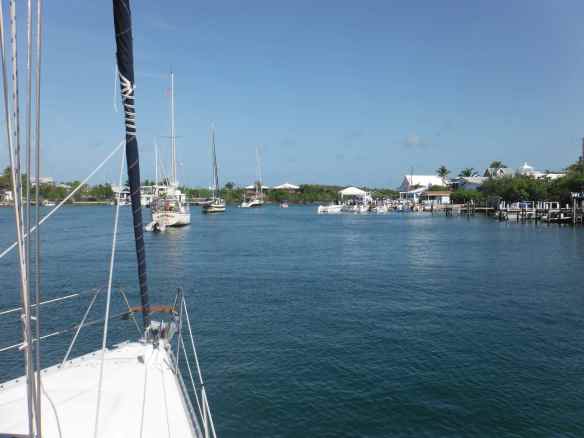 Four of us leaving Hope Town together.