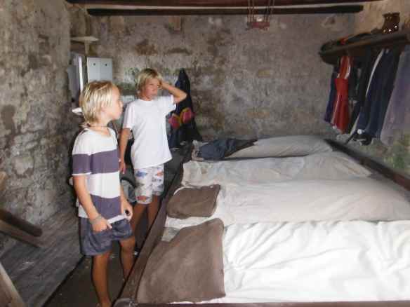 This is where the soldiers slept.