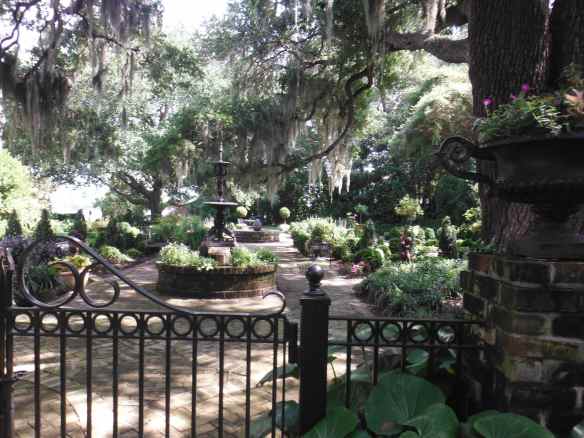 Garden at one of the houses.