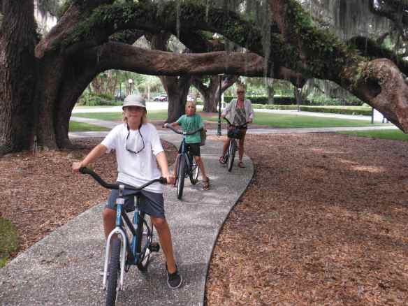 Riding bike on Jekyll Island.