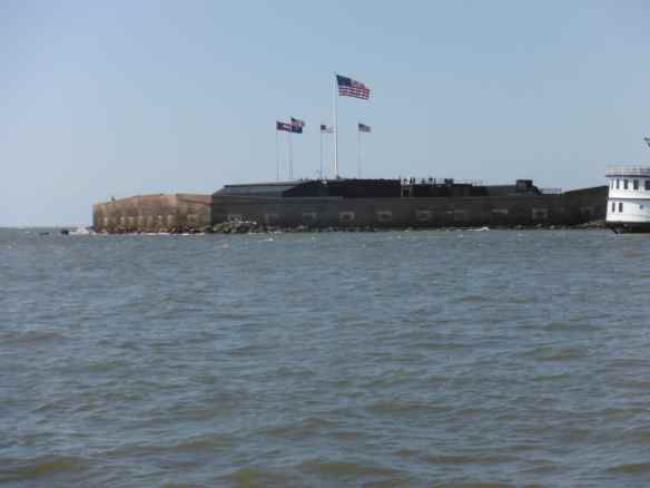 Fort Sumter in Charleston harbor.