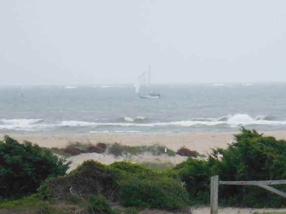 A sailboat that caught our eye seen from Fort Macon coming into Beaufort is S/V Troll.