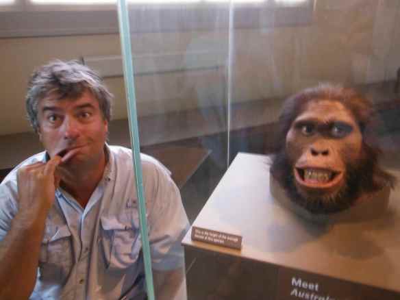 Do you see the resemblance between my dad and the ape?