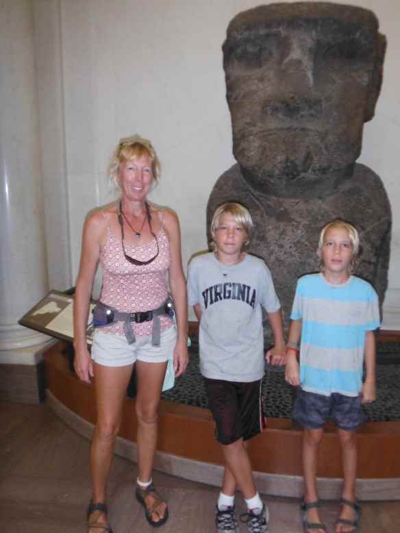 Remember this from the movie Night at the Museum?  This was in the Natural History Museum where part of the film was made.  We also saw the T-Rex that was in the movie as well as a few other artifacts.