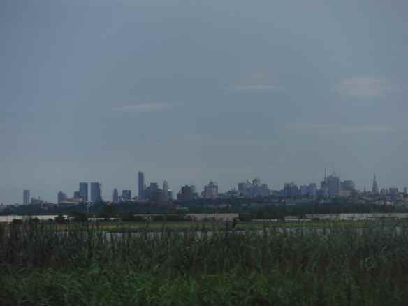 New York City in the distance.