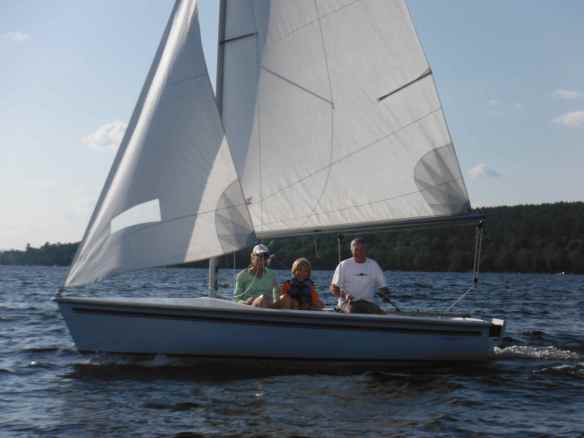 Sailing their Catalina.